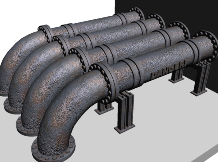 Pipes N1 for 28mm scenery 3d printed