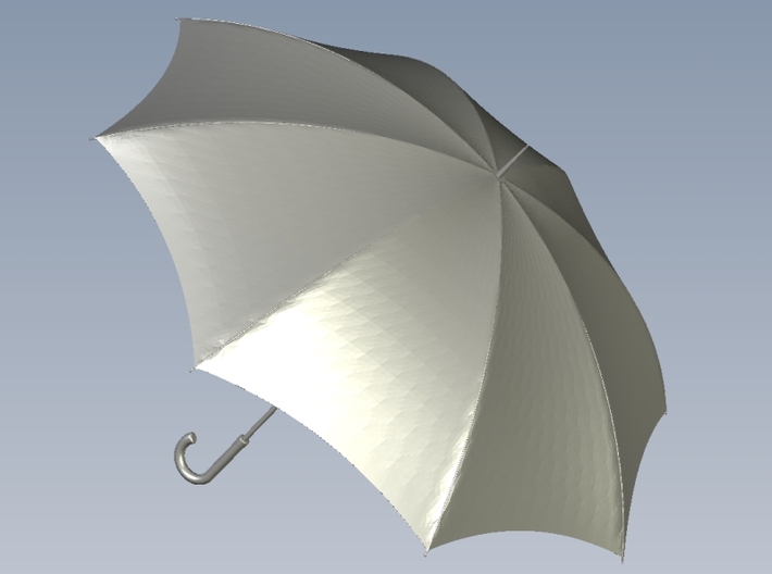 1/16 scale rain umbrellas x 2 3d printed 