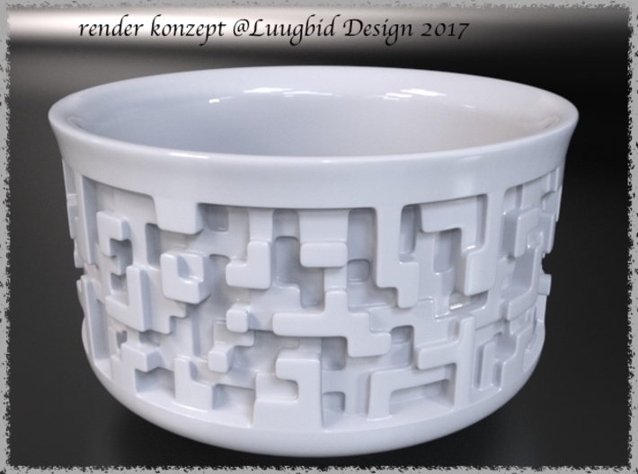 Chawan Teacup for Japanese Tea Ceremony 3d printed