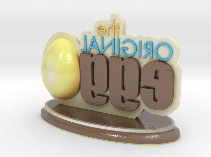 The Original Egg Logo 3d printed 