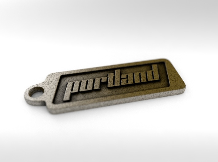 Portland, Oregon Keychain 3d printed