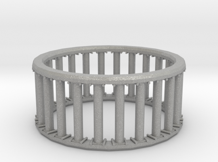 Greek/Roman Pillar Ring 3d printed