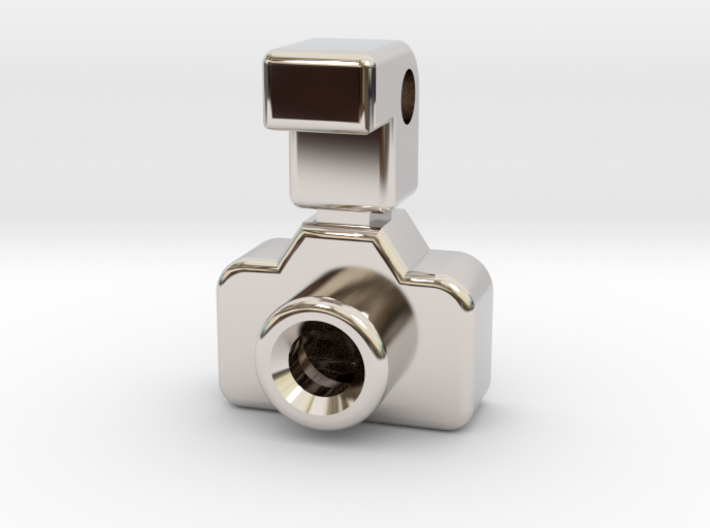 Mini DSLR Camera with Flash - Pendant 3d printed 