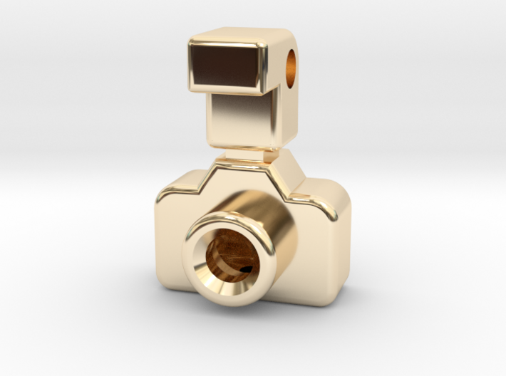 Mini DSLR Camera with Flash - Pendant 3d printed