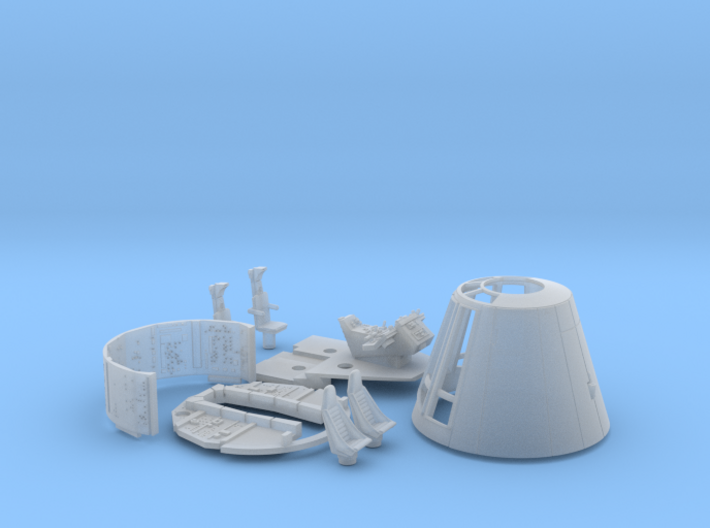 YT1300 FM 1/72 COMBO CONE SHORT COCKPIT WALLS 3d printed