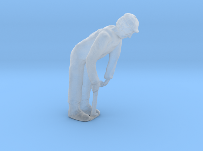 S PUMPING UP A TIRE Figure In Action 3d printed