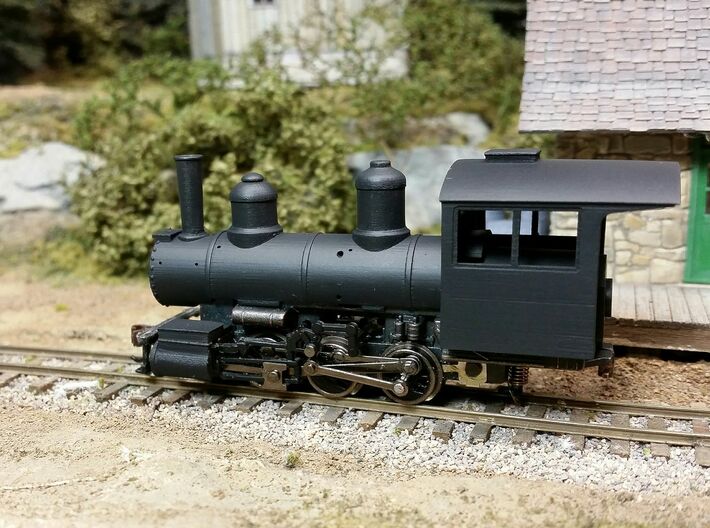 HOn30 0-6-0/ 2-6-2 Conversion Kit 3d printed Showing the included parts MINUS the running boards
