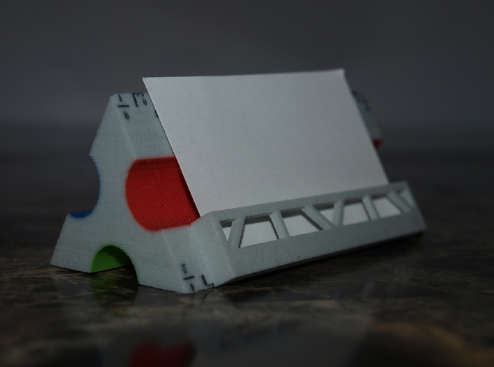 Architect's Scale Business Card Holder 3d printed 
