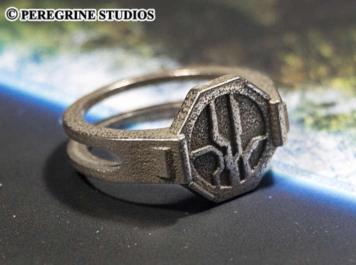 Ring - Mantle's Band (Size 13) 3d printed Stainless Steel