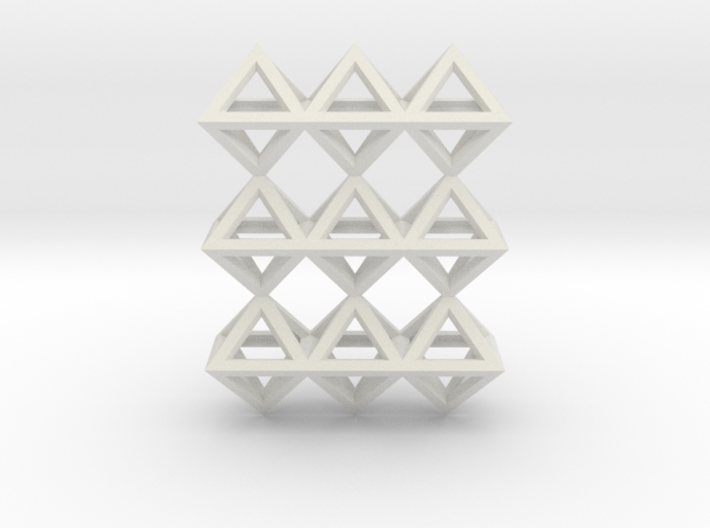 18 Pendant. Perfect Pyramid Structure. 3d printed