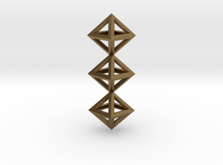 I Letter Pendant. Perfect Pyramid Structure. 3d printed