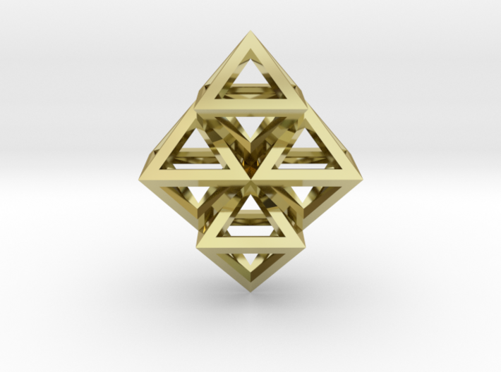 R8 Pendant. Perfect Pyramid Structure. 3d printed