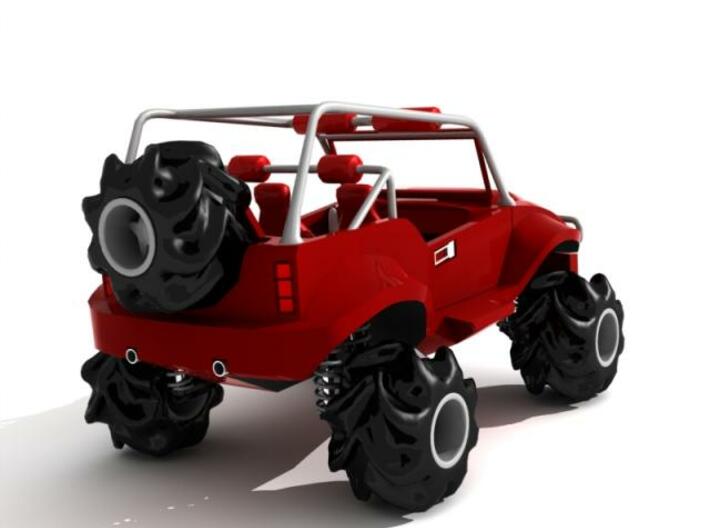 sporty jeep 3d printed Description