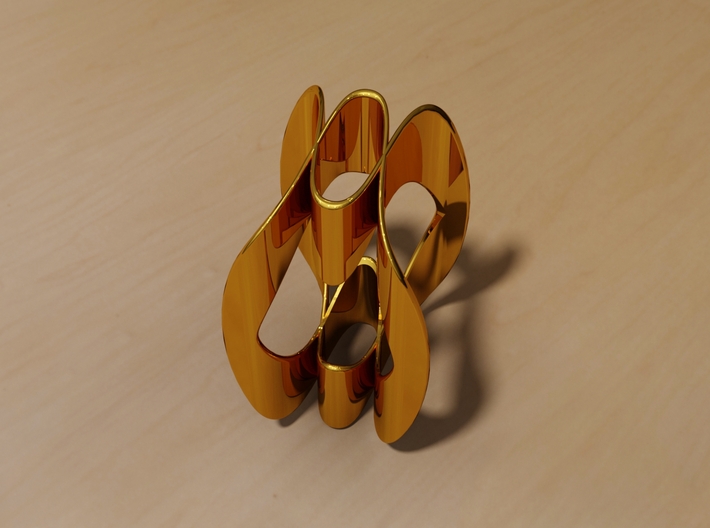 The Wave Ring 3d printed