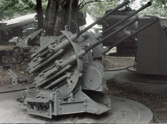 1/100 DKM Flak 20 mm MG-C/38 Quadruple 3d printed 