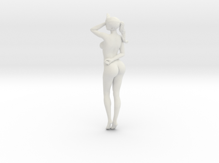 Long Ponytail Girl-021 3d printed