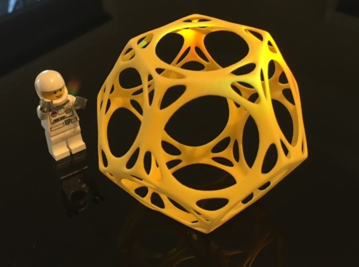 Dodecahedron Porthole Wireframe 3d printed