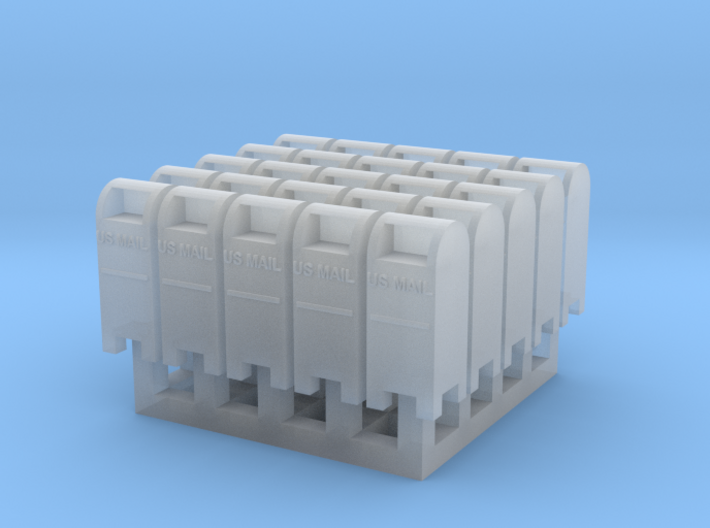 USPO Mail Collection Box - set of 25 - Zscale 3d printed