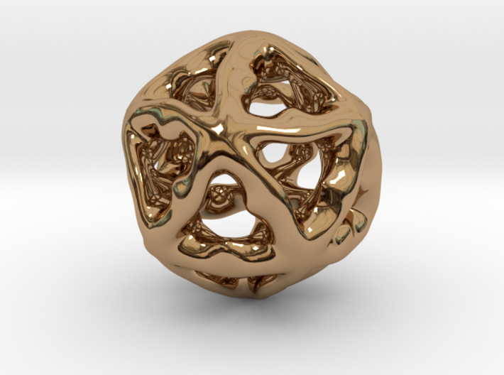 Math Art - Alien Ball Pendant 3d printed