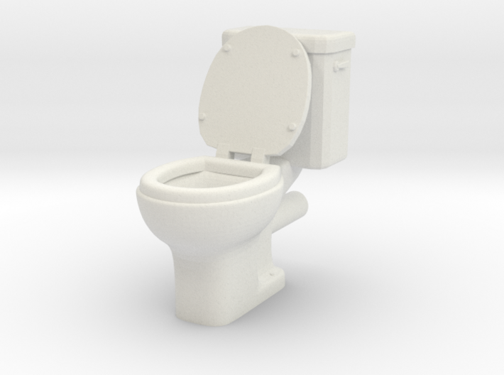 Toilet 01. 1:24 Scale 3d printed 