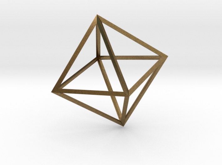 Math Art - Double Tetrahedron Pendant 3d printed