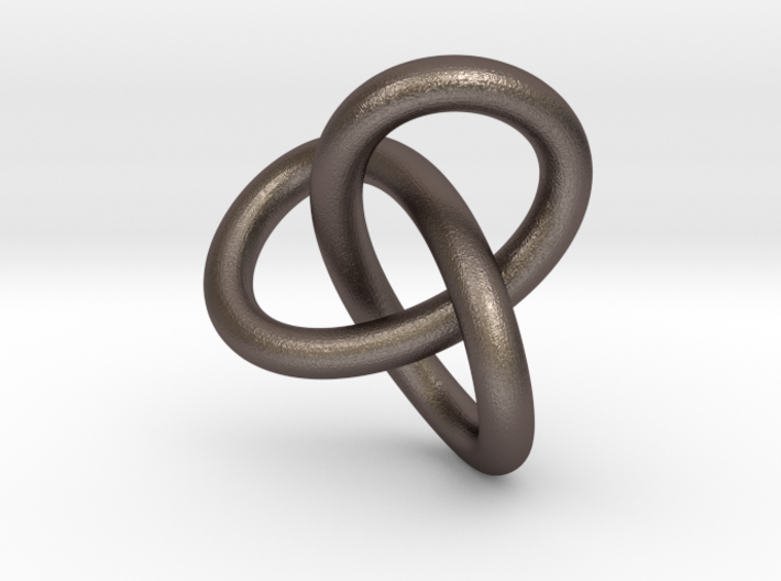Math Art - Gordian Knot Pendant 3d printed