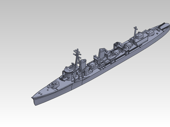 1/1250 Fubuki Class DD 3d printed