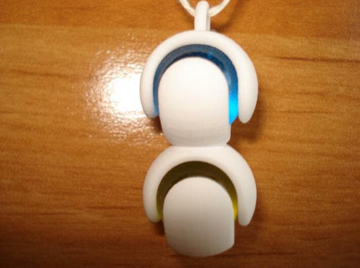 Double Marble Pendant 3d printed Picture of the actual printed object