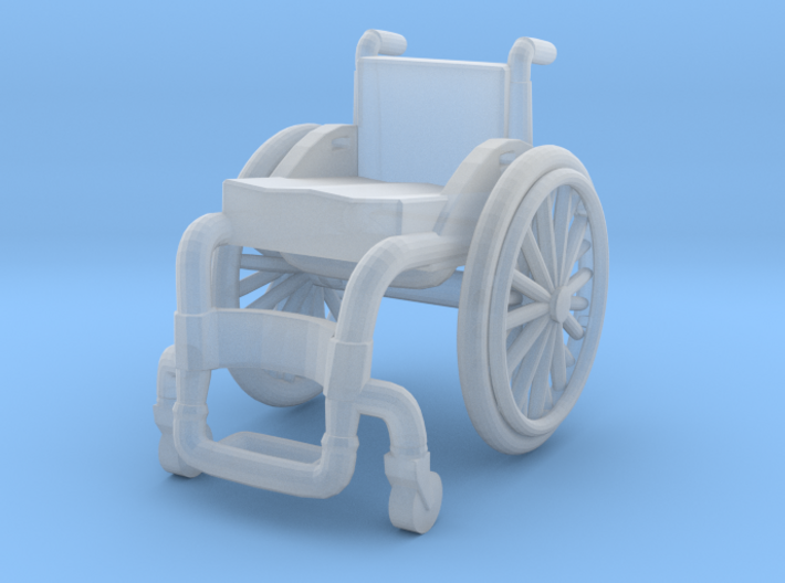 WheelChair 02. HO Scale (1:87) 3d printed