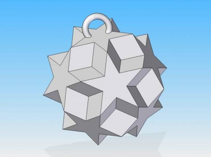 Dodecadodecahedron Charm 3d printed Solid Edge render