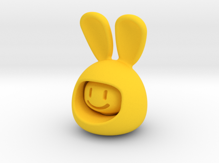 Emoji Rabbit 3d printed 