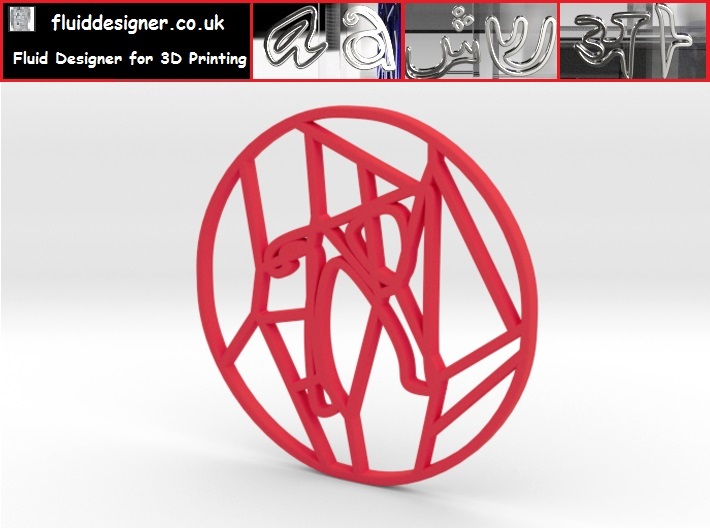 Personalised Voronoi Circular Pattern Coaster (4) 3d printed Personalised Voronoi Circular Pattern Coaster (4)