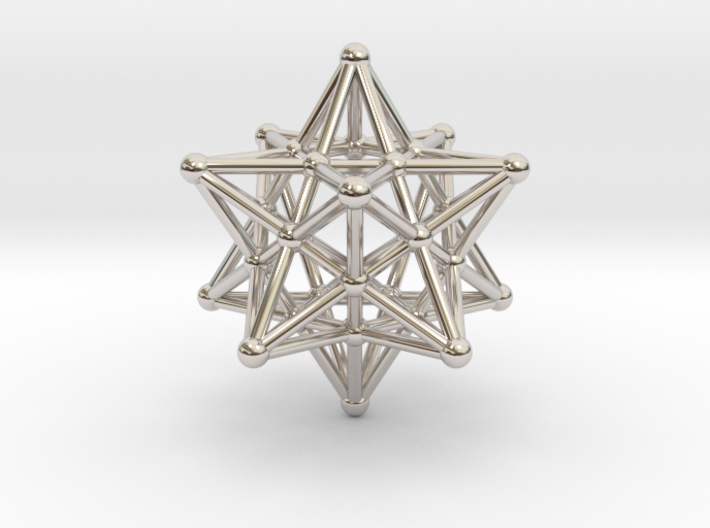 Stellated Dodecahedron -12 Pointed Merkaba 3d printed