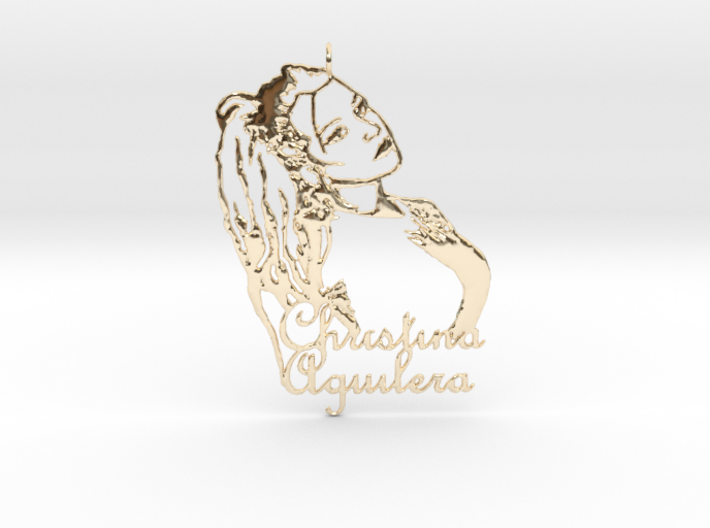 Christina Aguilera Pendant - Exclusive Jewellery 3d printed