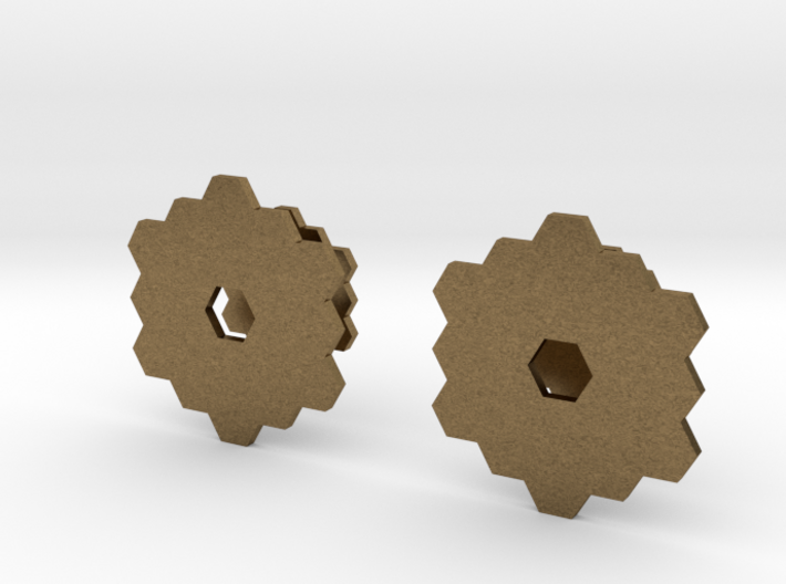 James Webb Space Telescope Cuff Links 3d printed