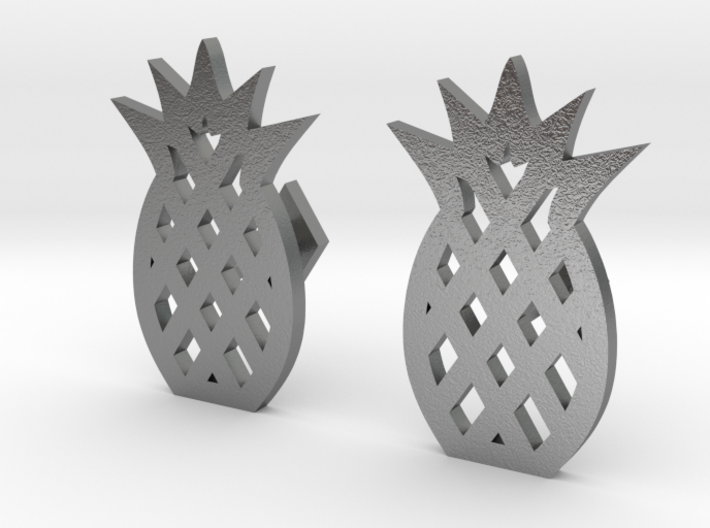 Pineapple Cufflinks 3d printed