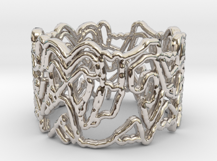 People Heart Ring Design Ring Size 7.75 3d printed