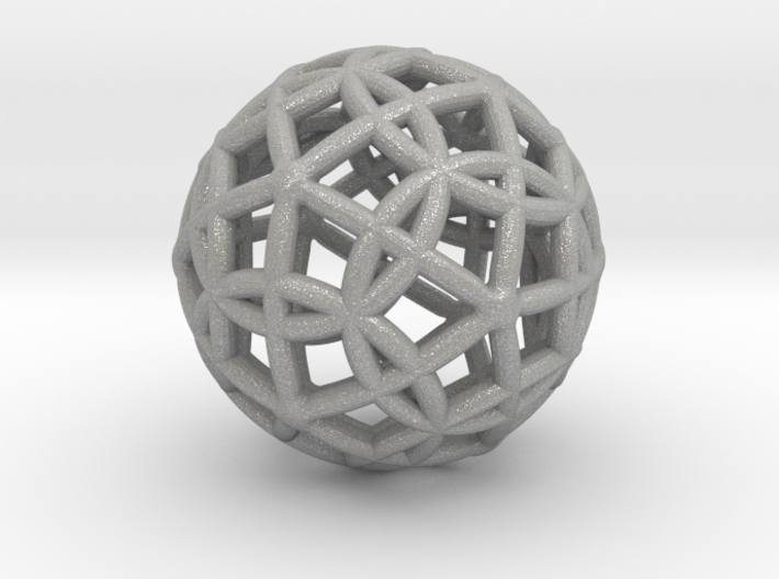 Spherical Icosahedron with Dodecasphere 1&quot; 3d printed