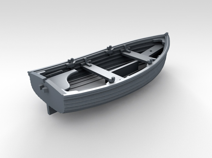 1/72 Scale Allied 10ft Dinghy 3d printed 3d render showing product detail