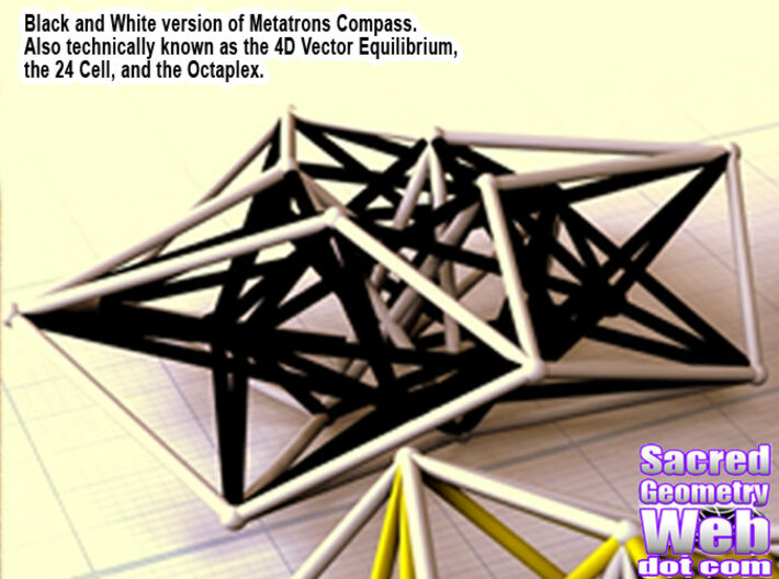 Metatron's Compass 100mm -4D Vector Equilibrium - 3d printed Render