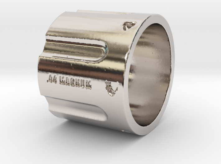 44 Magnum Cylinder XL, 20mm Tall, Ring Size 12 3d printed