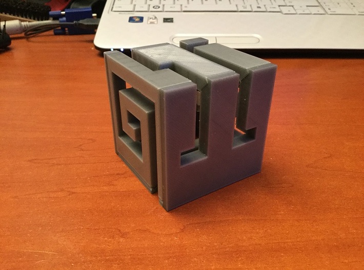 Buildable Nuva Cube Fire 1/6 3d printed Assembled Cube