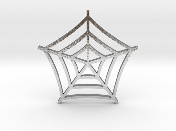 Cobweb Pendant 3d printed