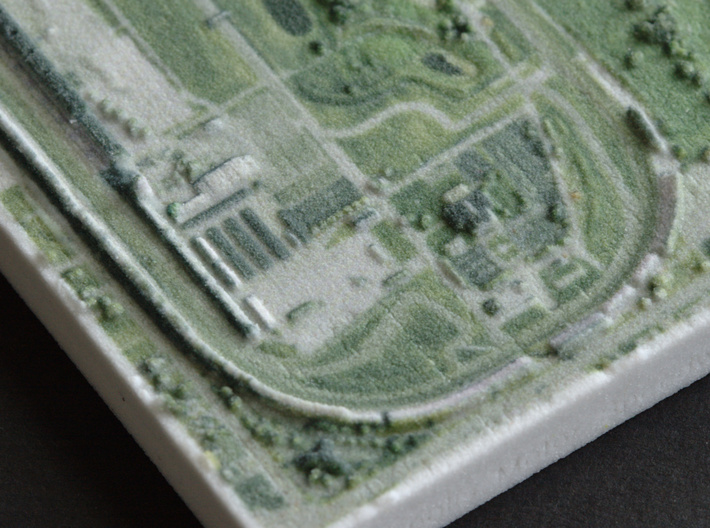 Indianapolis Motor Speedway, IN, USA, 1:20000 3d printed 