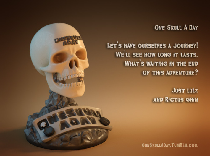 One Skull 3d printed