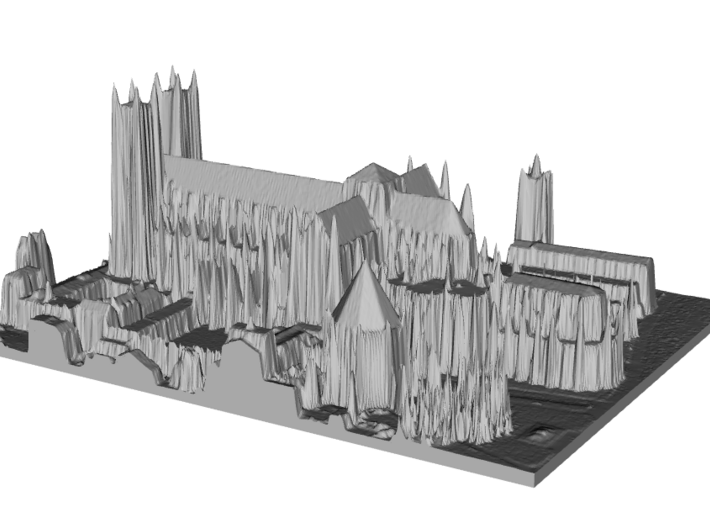 Westminster Abbey, London 3d printed 