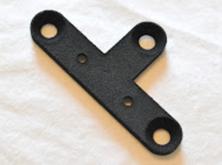 Garmin Varia mount for Topeak racks (version 1) 3d printed Front side of printed bracket