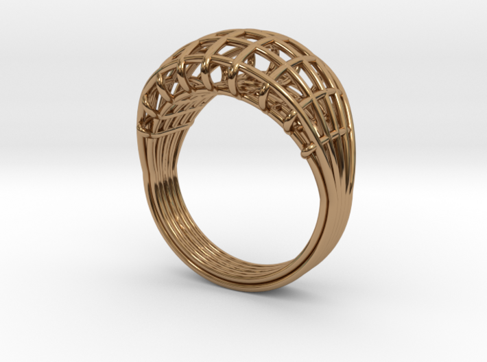 Wired ring Bertoia 3d printed 