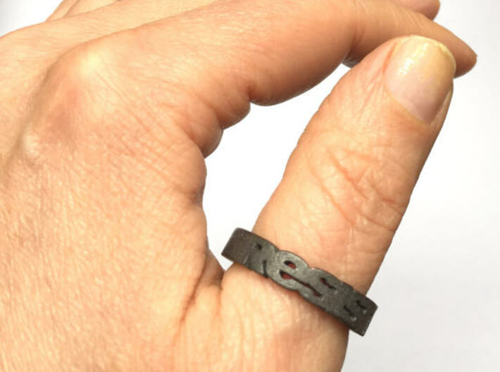 Unisex Steel Resist Ring  3d printed 