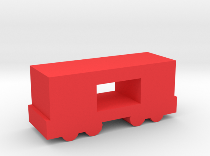 Game Piece, Freight Train Box Car, Open 3d printed